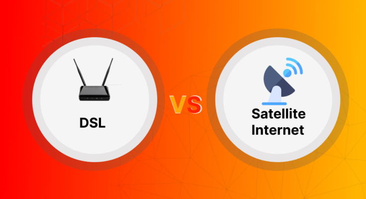 Difference Between DSL and Satellite Internet